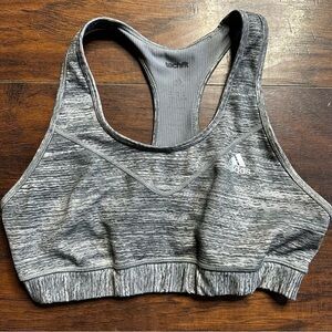 Adidas Gray Racerback Sports Bra